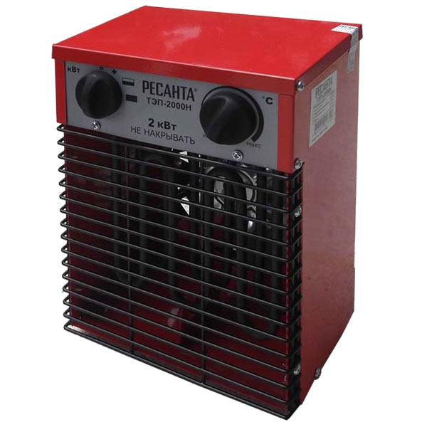 Электрическая тепловая пушка Ресанта ТЭП-2000Н (компактная) Электрическая тепловая пушка Ресанта ТЭП-2000Н (компактная)