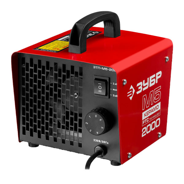 Электрическая тепловая пушка ЗУБР М5-Керамо ЗТП-М5-2000 Электрическая тепловая пушка ЗУБР М5-Керамо ЗТП-М5-2000