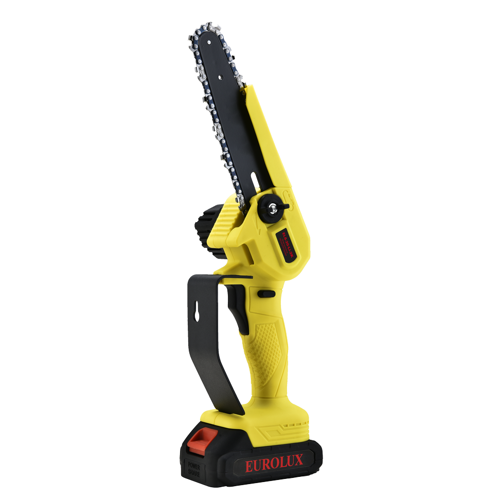 Электропила аккумуляторная Eurolux ELS-20-Li-2К с 2-мя АКБ 2А/ч и ЗУ в комплекте