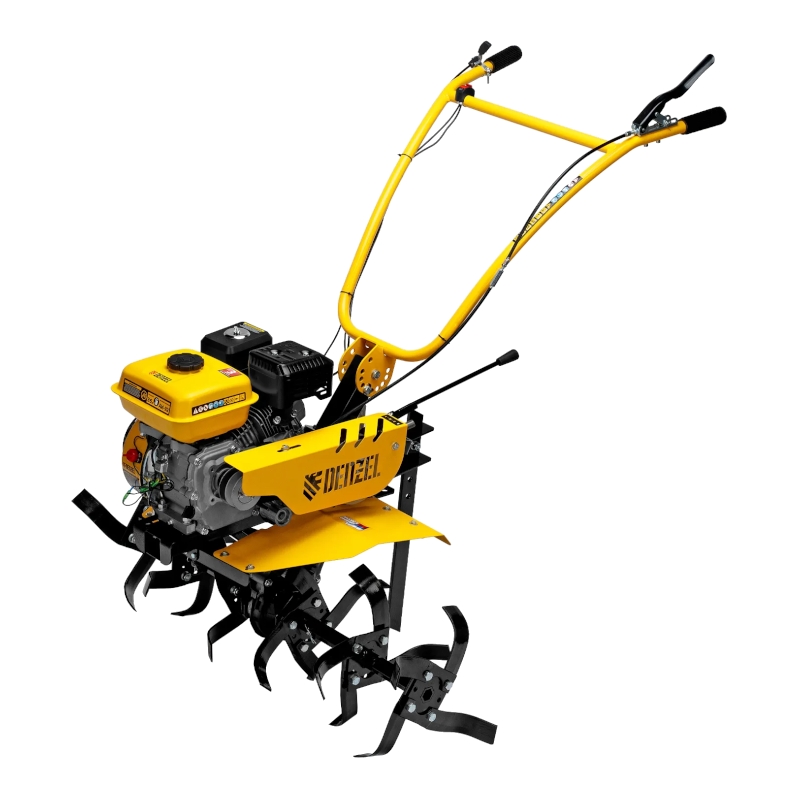 Мотоблок Denzel DPT-170SB, 7 л.с., ремен.сцеп, фрез 3х4, ШОМ, без колес, передачи 2В/1Н