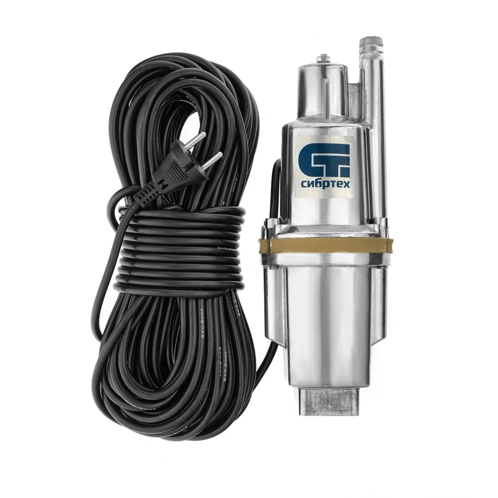 Вибрационный насос Сибртех СВН300-10, верхний забор, 300 Вт, напор 75 м, 1200 л/ч, кабель 10 м Вибрационный насос Сибртех СВН300-10, верхний забор, 300 Вт, напор 75 м, 1200 л/ч, кабель 10 м