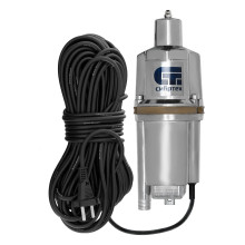 Вибрационный насос Сибртех СВН300Н-15, нижний забор, 300 Вт, напор 75 м, 1200 л/ч, кабель 15 м