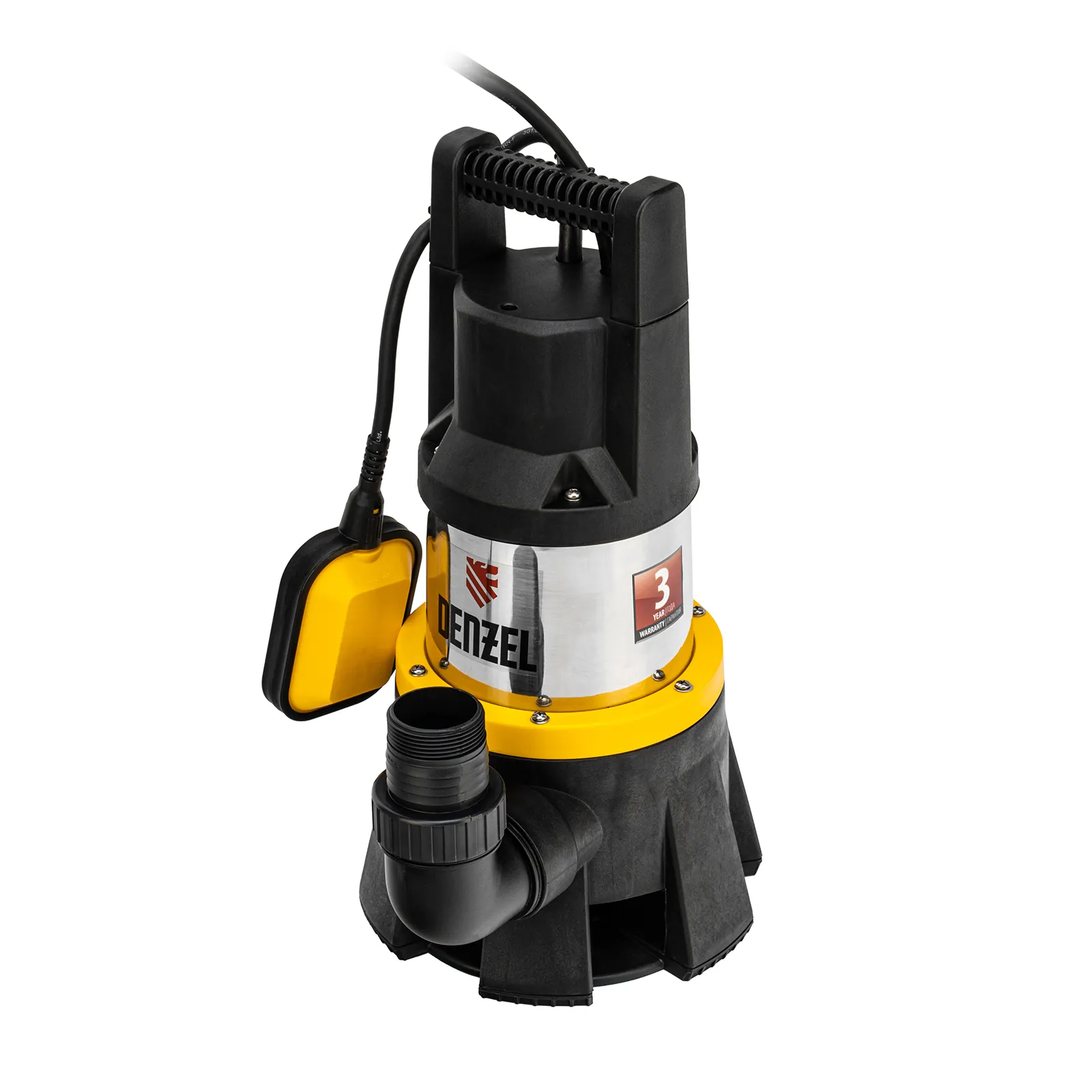 Дренажный насос Denzel DP1400X, 1400 Вт, подъем 11 м, 25000 л/ч Дренажный насос Denzel DP1400X, 1400 Вт, подъем 11 м, 25000 л/ч