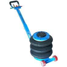 Домкрат пневматический с ручкой AE&T T08105A (5т) 3-секционный