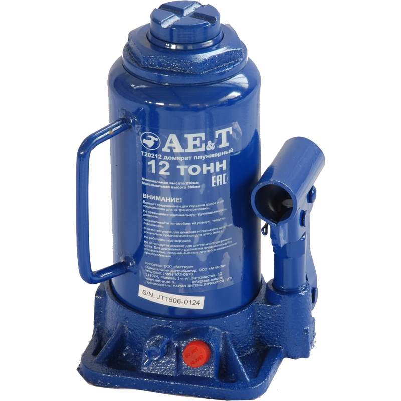 Домкрат пневмогидравлический бутылочный AE&T 12 т Домкрат пневмогидравлический бутылочный AE&T 12 т