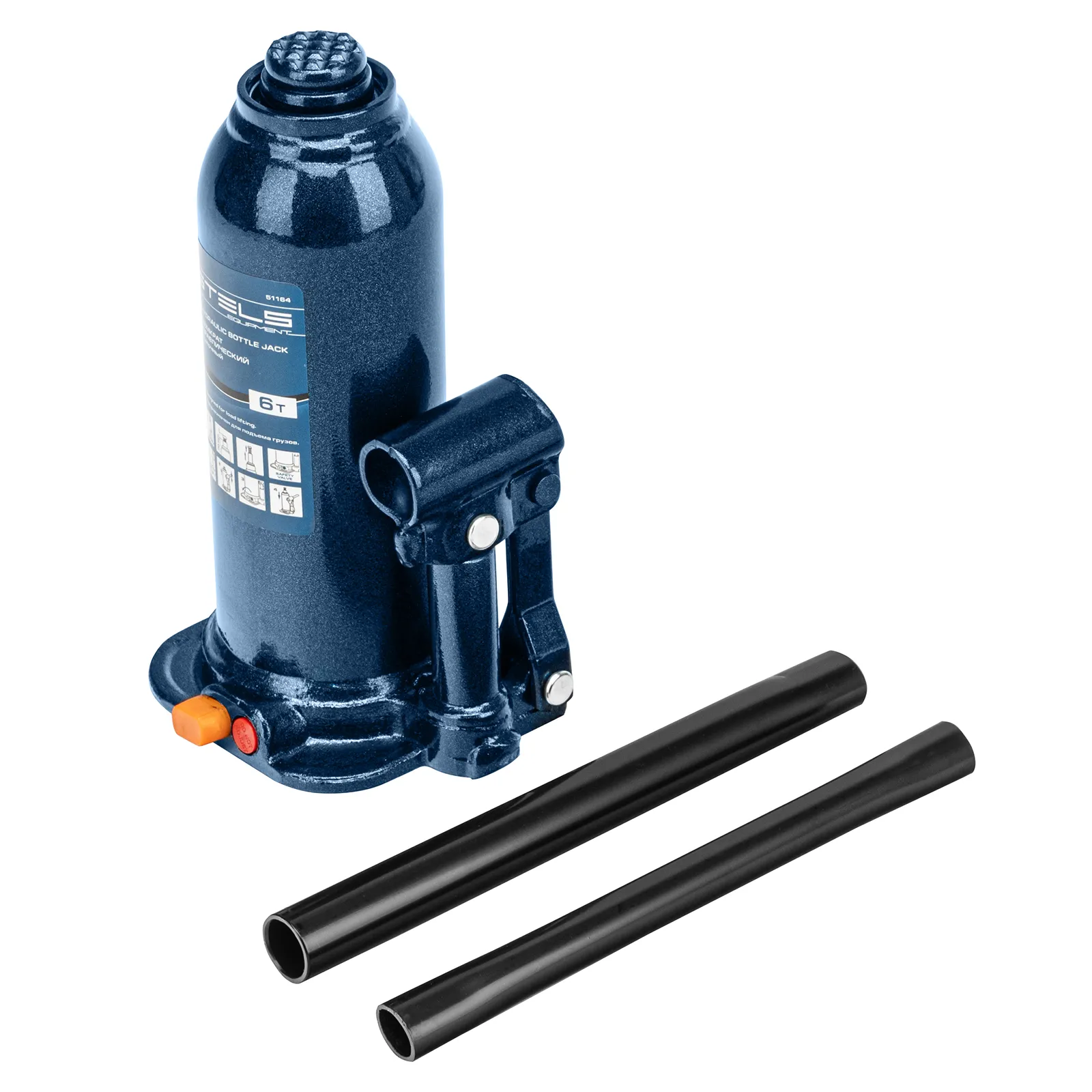 Домкрат гидравлический бутылочный, 6 т, h подъема 207-404 мм Stels Домкрат гидравлический бутылочный, 6 т, h подъема 207-404 мм Stels