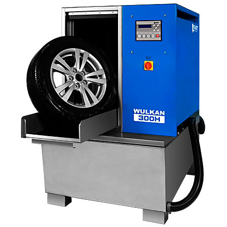 Автоматическая мойка колес гранулами Wulkan 300H с подогревом Автоматическая мойка колес гранулами Wulkan 300H с подогревом