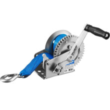 Лебедка ручная барабанная ЗУБР Профессионал 0,5 т 8 м (тяговая, ленточная) Лебедка ручная барабанная ЗУБР Профессионал 0,5 т 8 м (тяговая, ленточная)