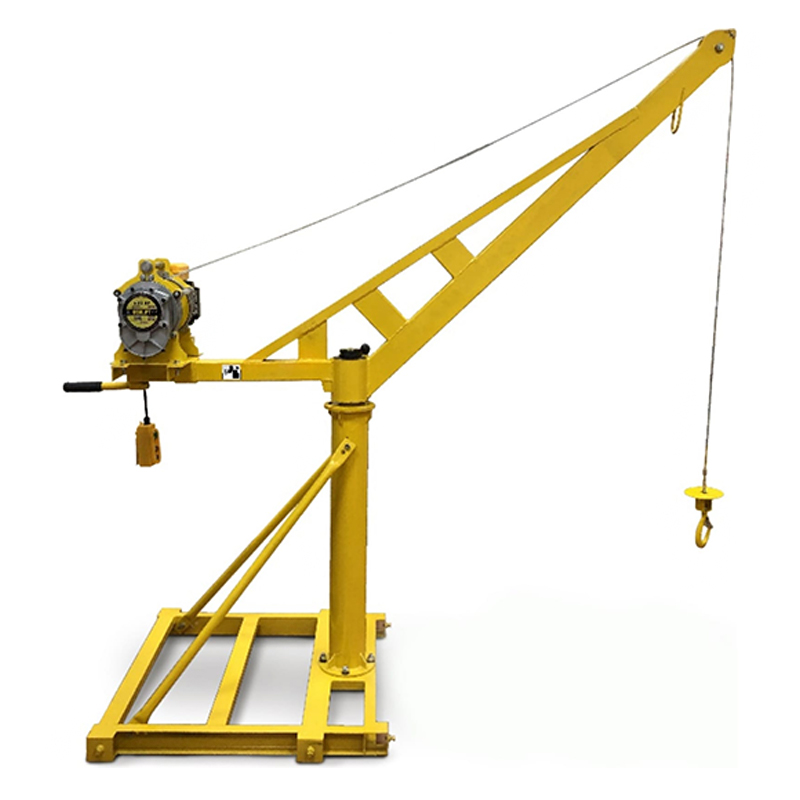 Мини-кран строительный с поворотной стрелой с лебёдкой OCALIFT TSA 200кг 60м