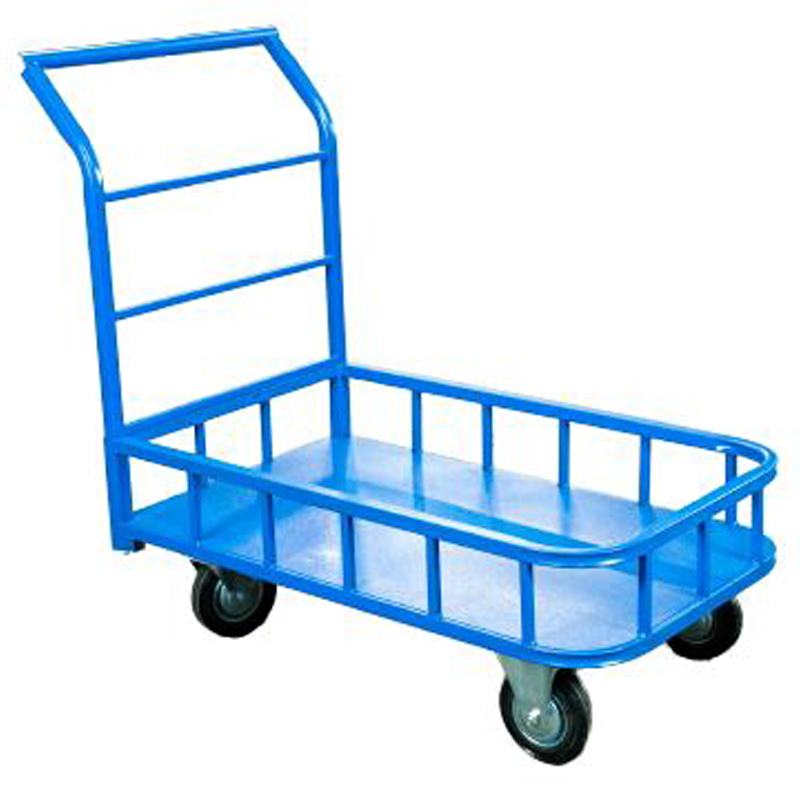 Тележка платформенная TOR ТП-Б (600х1000) (колеса 160 мм) с бортами 1012417 Тележка платформенная TOR ТП-Б (600х1000) (колеса 160 мм) с бортами 1012417