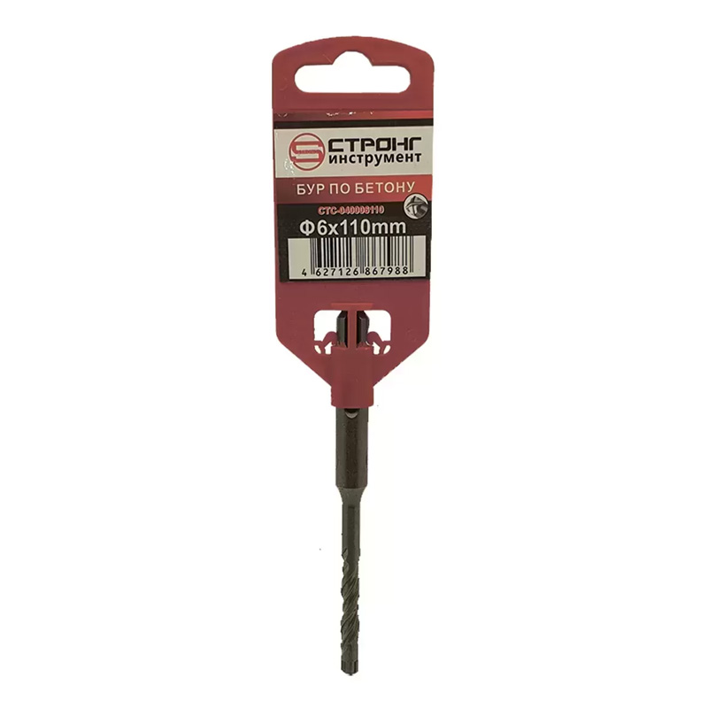 Бур крестовой STRONG SDS+ 6х110 квадро стс-040 Бур крестовой STRONG SDS+ 6х110 квадро стс-040