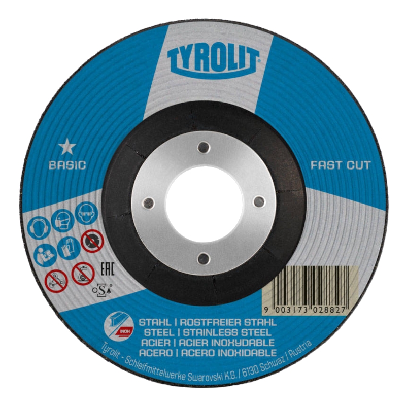 Диск обдирочный Tyrolit 27 125х6,0х22,23 A30P- BFB 2 in 1 FastCut BASIC (упаковка 10 шт.) Диск обдирочный Tyrolit 27 125х6,0х22,23 A30P- BFB 2 in 1 FastCut BASIC (упаковка 10 шт.)