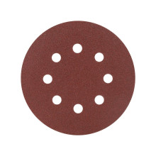 Круг шлифовальный на липучке PATRIOT, 125мм, Р80, 8 отверстий, 5 шт, диск абразивный