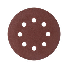 Круг шлифовальный на липучке PATRIOT, 125мм, Р120, 8 отверстий, 5 шт, диск абразивный