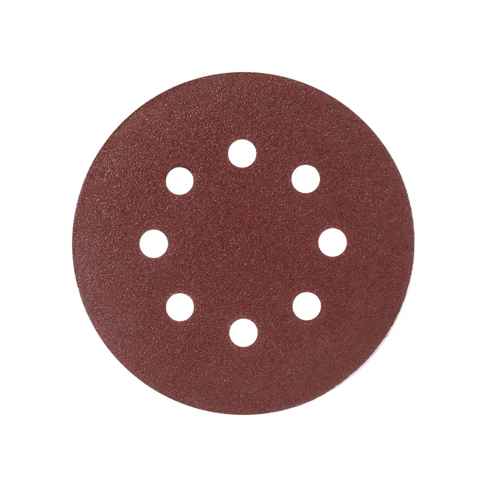 Круг шлифовальный на липучке PATRIOT, 125мм, Р60, 8 отверстий, 5 шт, диск абразивный