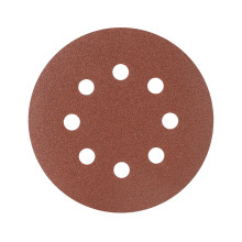 Круг шлифовальный на липучке PATRIOT, 125мм, Р100, 8 отверстий, 5 шт, диск абразивный