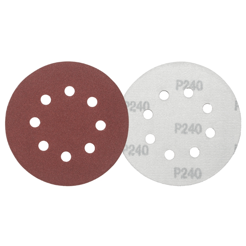 Шлифовальная бумага для орбитальной шлифовальной машины VLN 382/385 Villager SD-240WM 6/1 - 8 отверстий Шлифовальная бумага для орбитальной шлифовальной машины VLN 382/385 Villager SD-240WM 6/1 - 8 отверстий