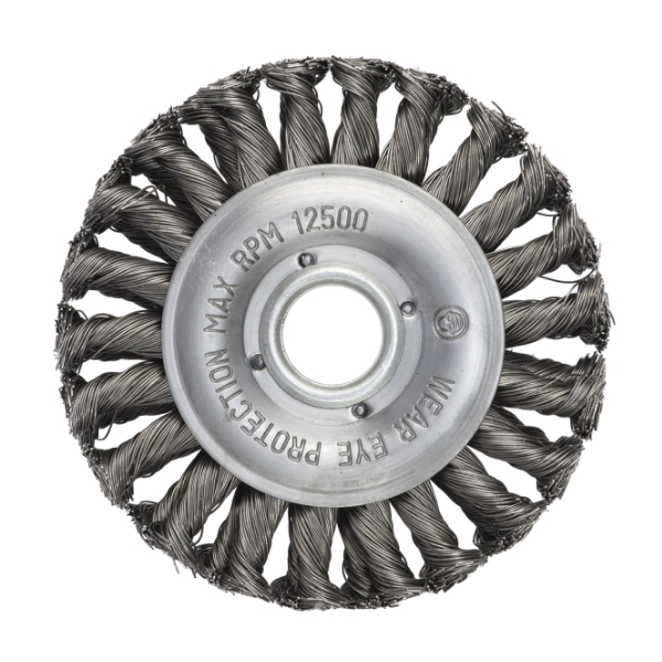 Щетка цилиндрическая двурядная жгутовая ПрофОснастка Эксперт № 432 d 125 d22.2 мм RPM 12500 ST Щетка цилиндрическая двурядная жгутовая ПрофОснастка Эксперт № 432 d 125 d22.2 мм RPM 12500 ST