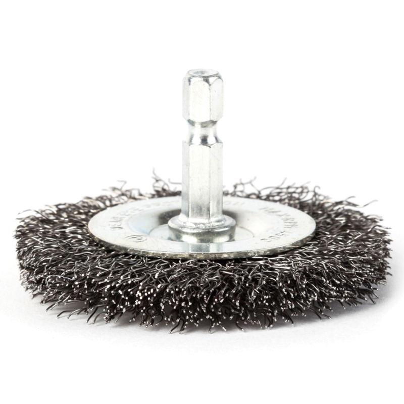 Щетка PATRIOT круглая для дрели, 65 мм НЕХ, жесткая, металлическая Щетка PATRIOT круглая для дрели, 65 мм НЕХ, жесткая, металлическая