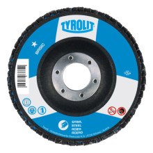 Диск лепестковый по стали 27А Tyrolit А40S-B 115х22,23 мм Диск лепестковый по стали 27А Tyrolit А40S-B 115х22,23 мм