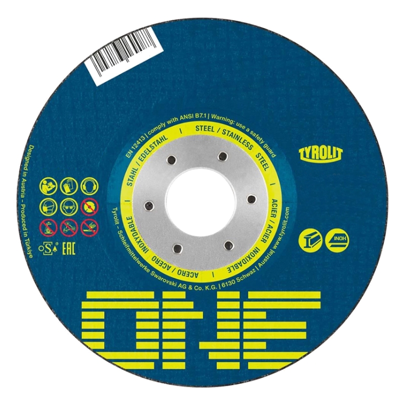 Диск отрезной 42 Tyrolit One 2 в 1 A30Q-BFO 178x3,0x22,23 мм Диск отрезной 42 Tyrolit One 2 в 1 A30Q-BFO 178x3,0x22,23 мм