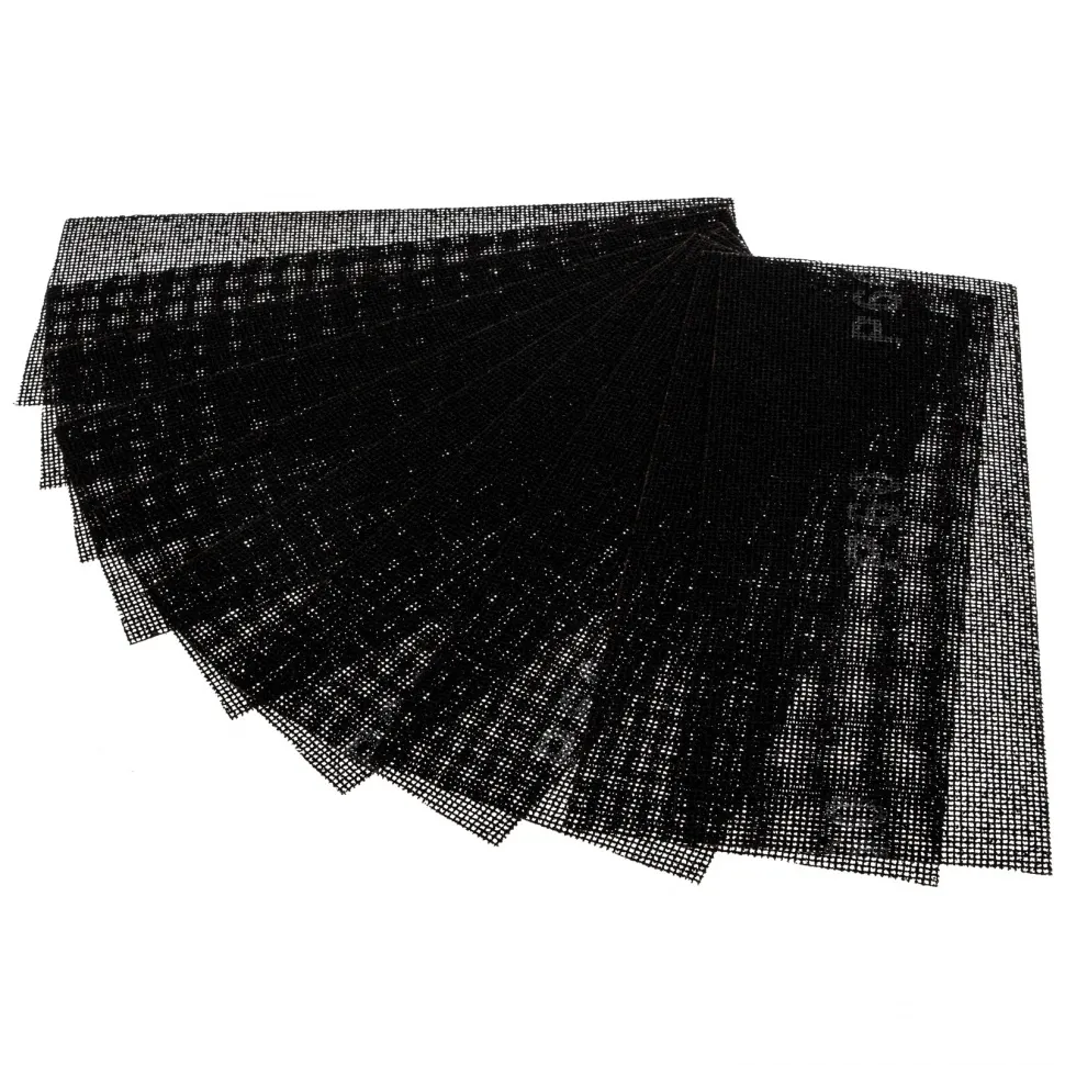 Сетка абразивная, P 60, 115х280 мм, 10 шт Sparta