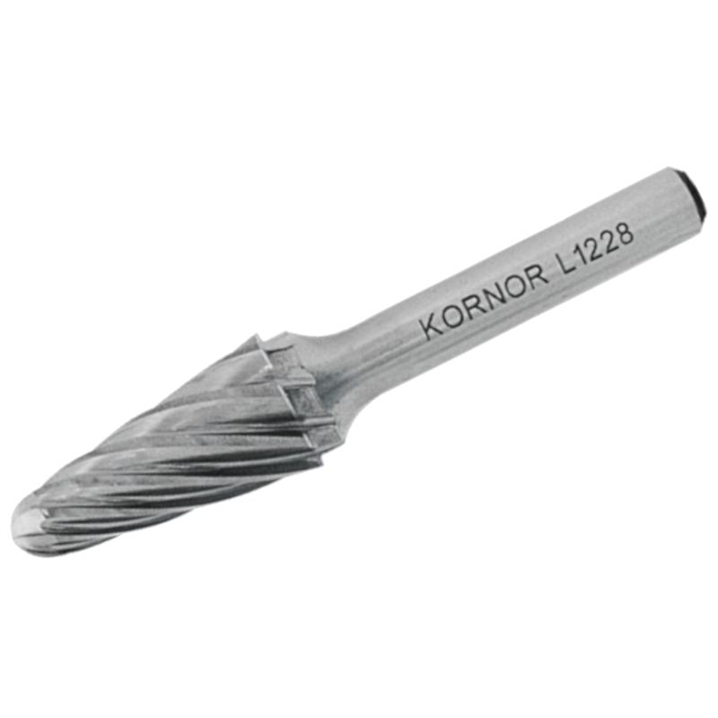 Борфреза сфероконическая KORNOR L0613NFM03 по алюминию (крупная насечка) Борфреза сфероконическая KORNOR L0613NFM03 по алюминию (крупная насечка)