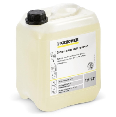 Профессиональное средство Karcher RM 731 щелочное для удаления жира и сажи, 5л 6.295-402.0 Профессиональное средство Karcher RM 731 щелочное для удаления жира и сажи, 5л 6.295-402.0