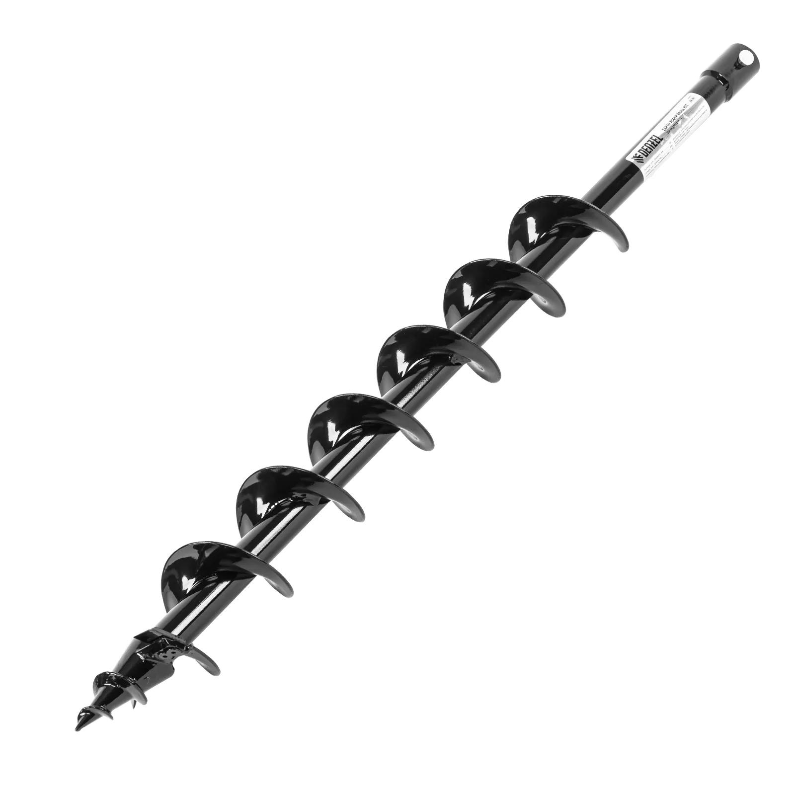 Шнек для грунта Denzel ER-80, диаметр 80 мм, длина 800 мм,соединение 20 мм, съемный нож