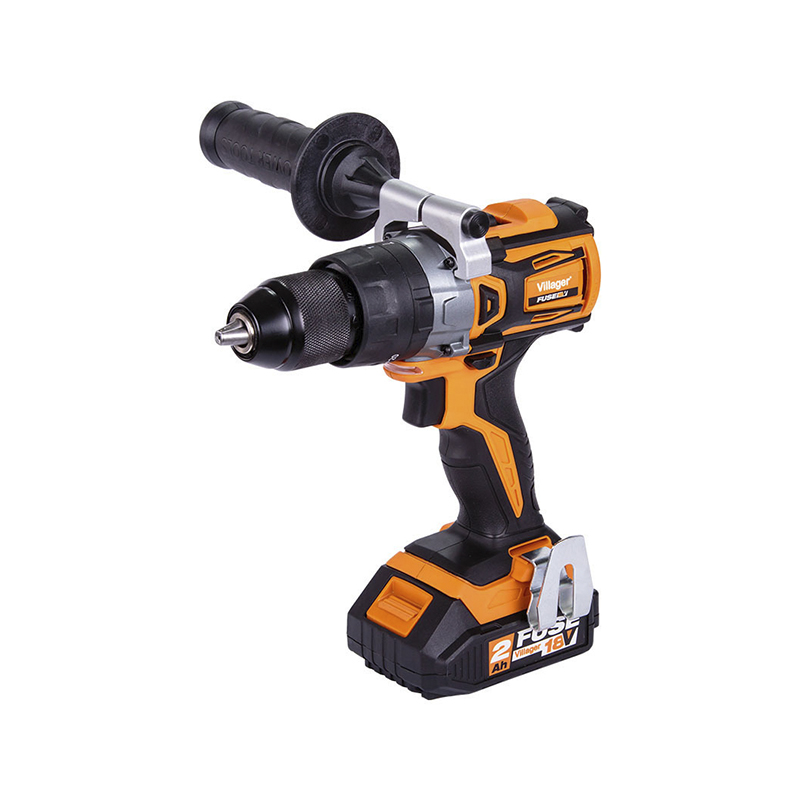 Шуруповерт аккумуляторный Villager VLN 5120-2BCB / Бесщеточная дрель с 2 акб 60 Нм. 500-1800 об/мин