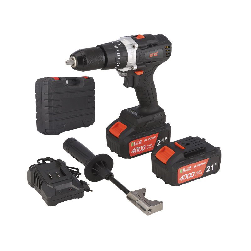 Аккумуляторная дрель ударная бесщеточная ACDC BLLIDCD-21B ONE PLUS (Li-ion-2шт, 4.0Ач, 90Нм, З/У)