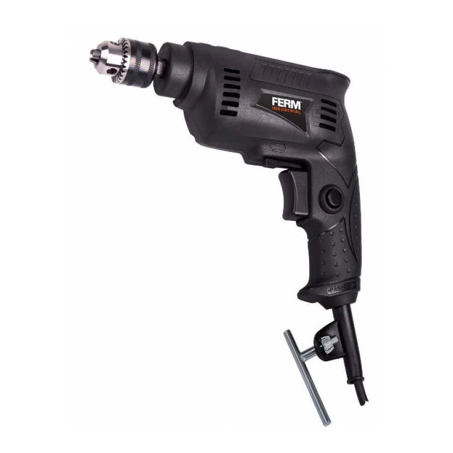 Дрель безударная FERM PDM1047P, 230 Вт, 0 -4500 об/мин, ЗВП, 6,5 мм, коробка