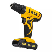 Дрель-шуруповерт аккумуляторная DELI DL-DZ20-E1D1 (2АКБ 20Вх1, 5Ач + ЗУ, 29Нм, реверс, кейс)