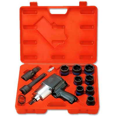 Гайковерт пневматический 3/4 1085 Нм (комплект 14 предметов) Гайковерт пневматический 3/4 1085 Нм (комплект 14 предметов)