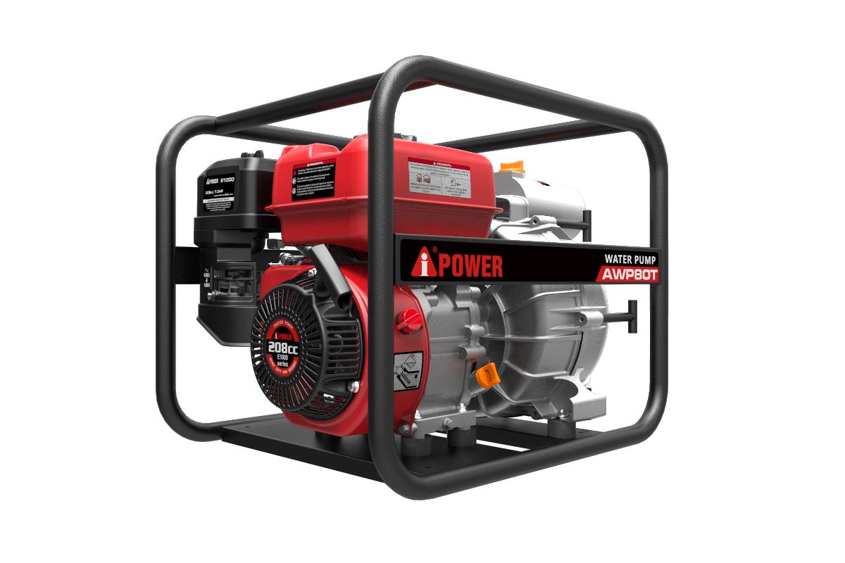 Бензиновая мотопомпа для грязной воды A-iPower AWP80Т Бензиновая мотопомпа для грязной воды A-iPower AWP80Т